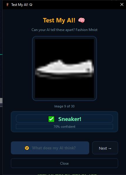 EagLe Junior — Famous AI datasets view showing MNIST digit samples with class breakdown